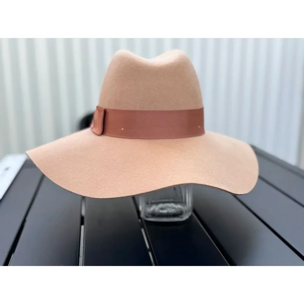 Brixton Supply Company Piper Blush Wool Floppy Felt Panama Hat SZ S (7 = 56 CM) - Picture 11 of 12